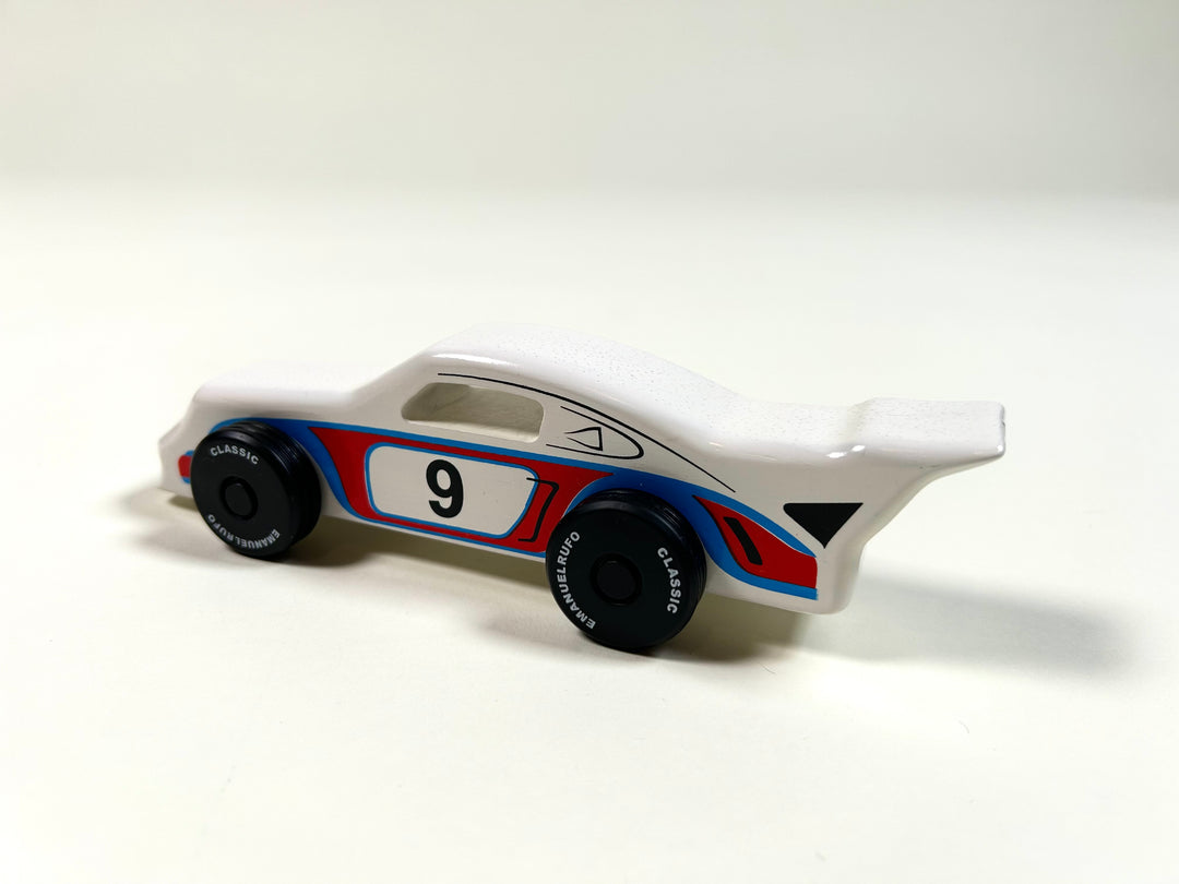 PORSCHE 911 RSR INSPIRED WOODEN TOY CAR