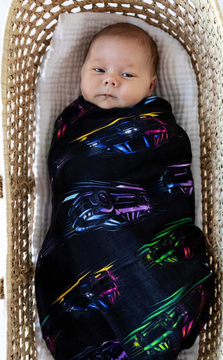 JDM NIGHTS MUSLIN SWADDLE BLANKET